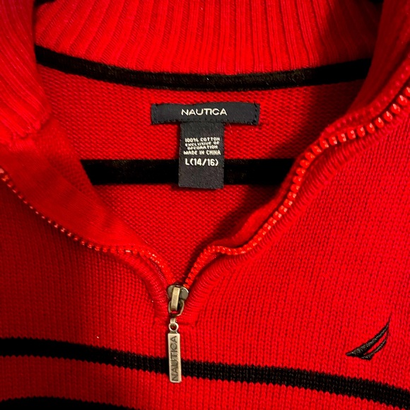 1/4 Náutica mens Button Down sweater - Picture 2 of 2